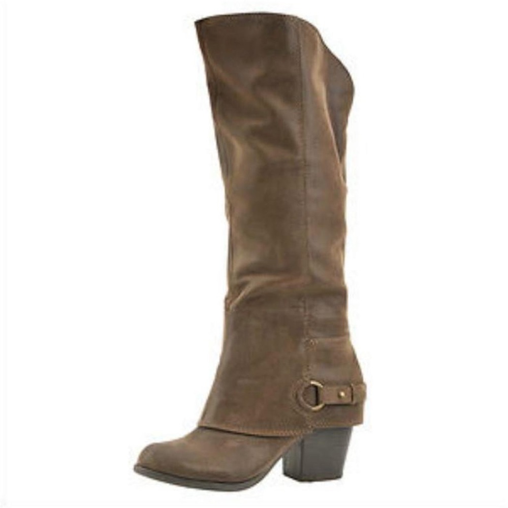 Fergalicious Lexy Taupe Suede Tall Boot